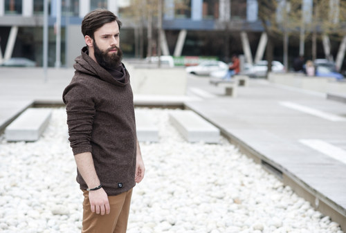 Myrtle - pánský svetr s extra vysokým límcem — foto 6