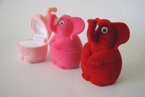 Slon - sametová krabička * — foto 2