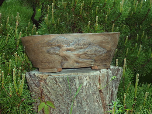 Bonsai miska tmavá kulatá — foto 4