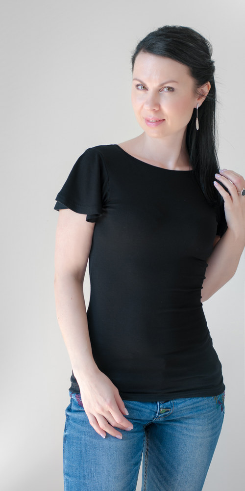 Dámské tričko černé — foto 3