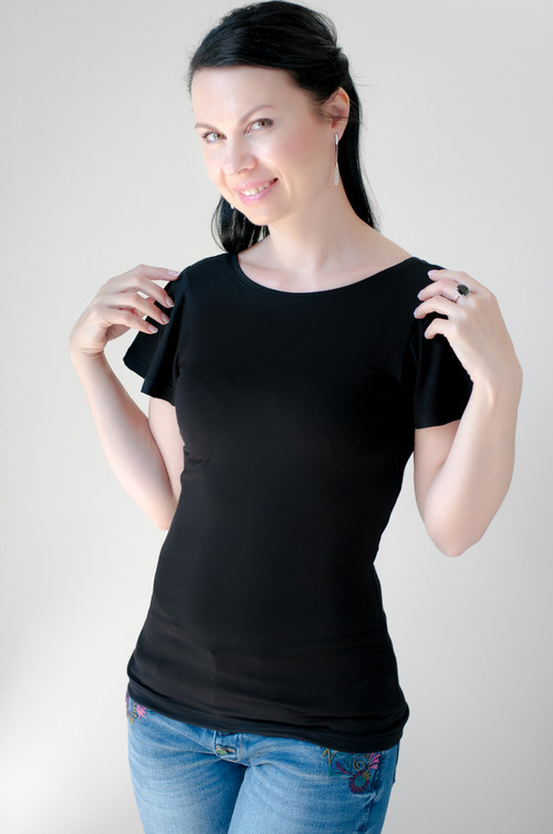 Dámské tričko černé — foto 4