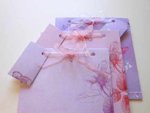 Fialová růžička - obal na CD 13x14 cm — foto 3