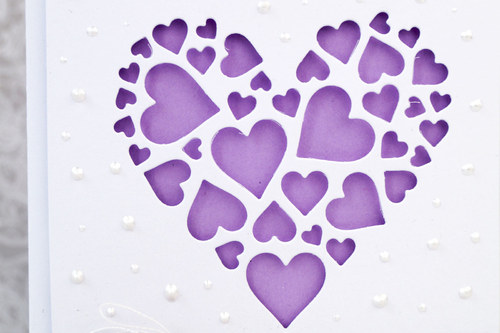Přáníčko "Lila Hearts #1" — foto 4