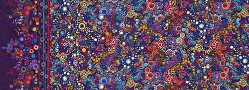 Bavlna Effervescence - BLUE - bubliny — foto 2