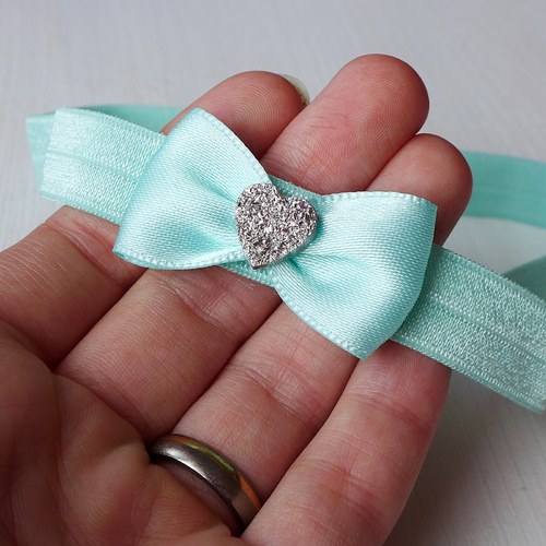 Čelenka pro newborn - mentolová — foto 2