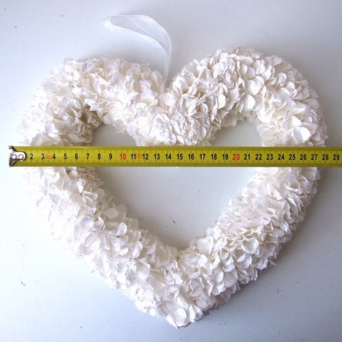 Papírové srdce 30 cm — foto 2