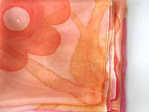 Edith-hodvábna šatka 90x90cm — foto 4