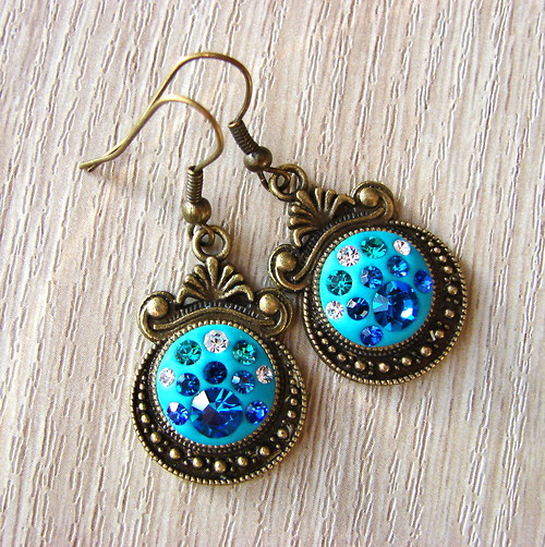 Exclusive náušky "Isabella Turquoise" — foto 2