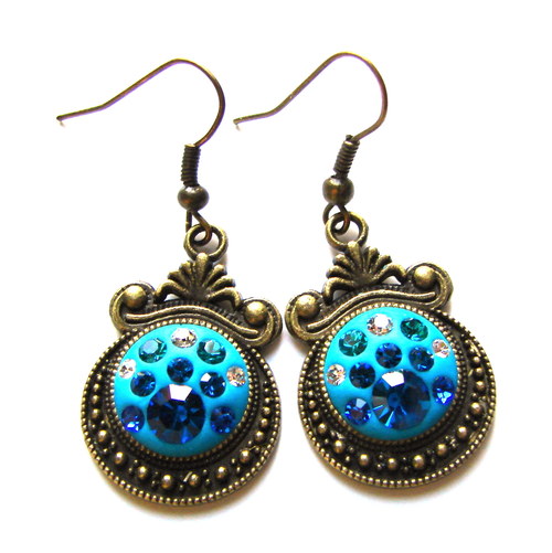 Exclusive náušky "Isabella Turquoise" — foto 3