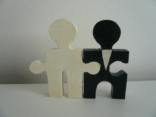 Nevěsta a ženich na dort - puzzlici — foto 2