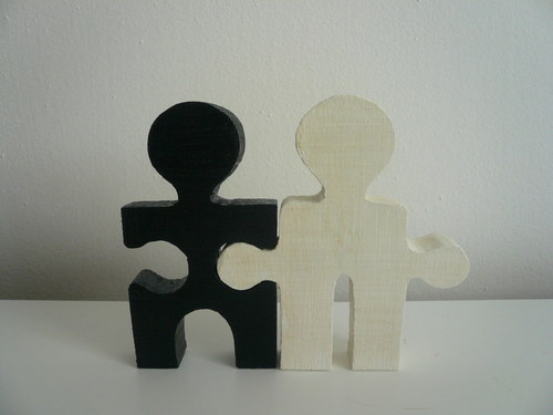 Nevěsta a ženich na dort - puzzlici — foto 3