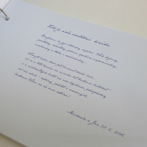 Svatební kniha tyrkys — foto 3