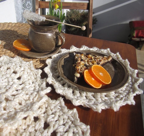 Five O´clock Tea - SET - 4x podložka smetanová — foto 6