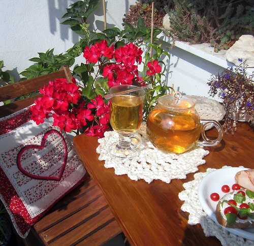 Five O´clock Tea - SET - 4x podložka smetanová — foto 2