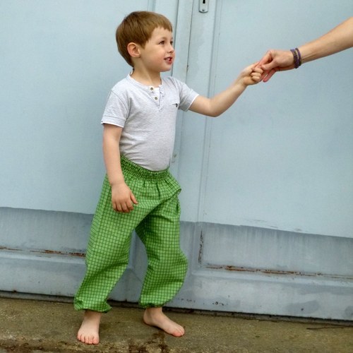 Dětské turecké kalhoty Zelené — foto 3