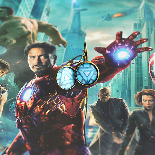 Náušnice 'Iron Man' — foto 3
