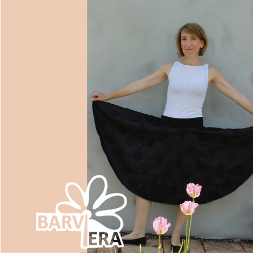 Kolová elegantní černá — foto 3