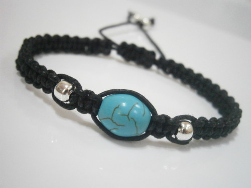 Náramek s tyrkenitem (macramé) — foto 3