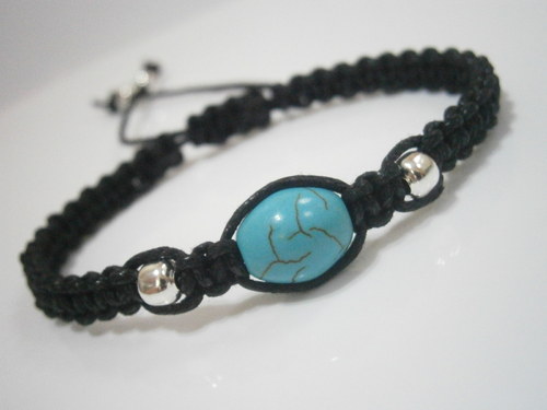 Náramek s tyrkenitem (macramé) — foto 4