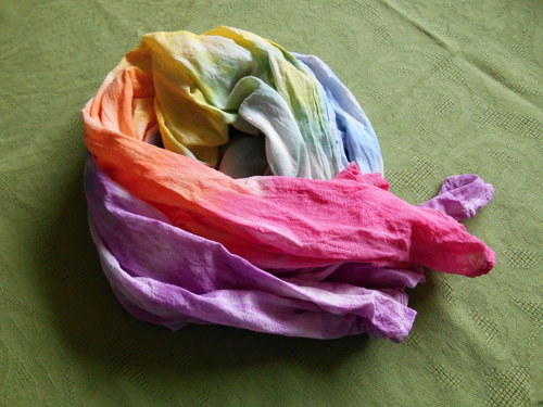 Letní duhový šál — foto 3