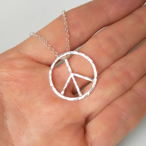 PEACE - náhrdelník Ag 925/1000 — foto 4