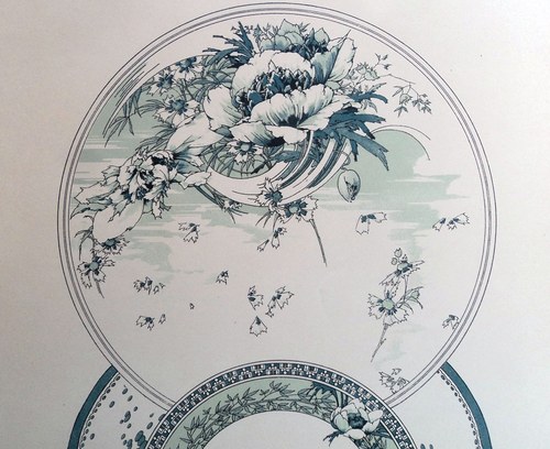 Litografie porcelán 1890 — foto 2
