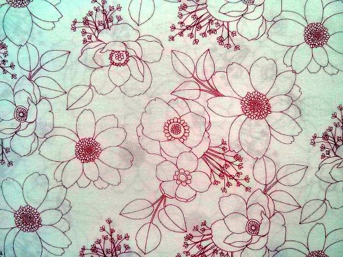 Látka červené kytičky / š.150 cm — foto 2