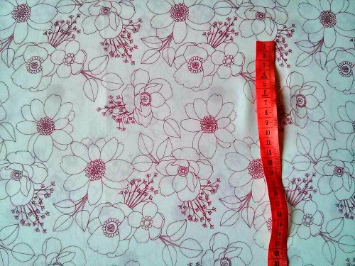 Látka červené kytičky / š.150 cm — foto 3
