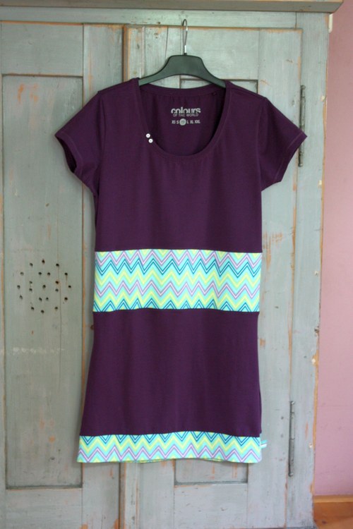 Fialové Chevron ... M — foto 2