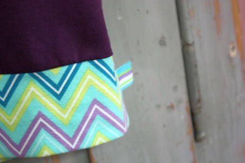 Fialové Chevron ... M — foto 4