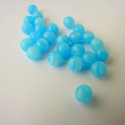 Mačkané korálky * lucerna * 6mm * 30 ks /bal — foto 2