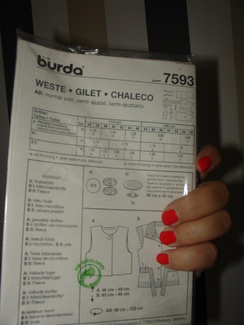 Burda střih vesta — foto 2