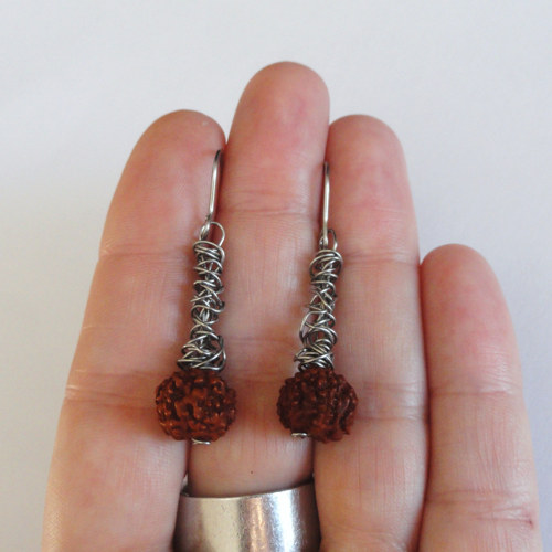 Rudraksha..náušnice — foto 5