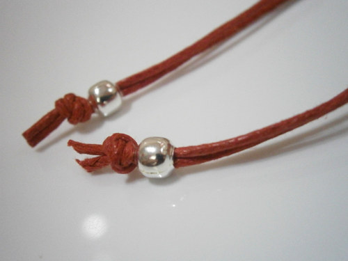 Infinity náramek - červený (macramé) — foto 5