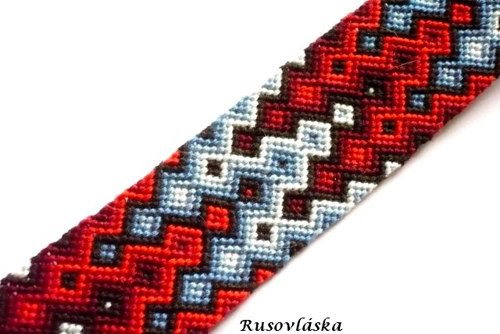 Červenomodrý náramek — foto 2