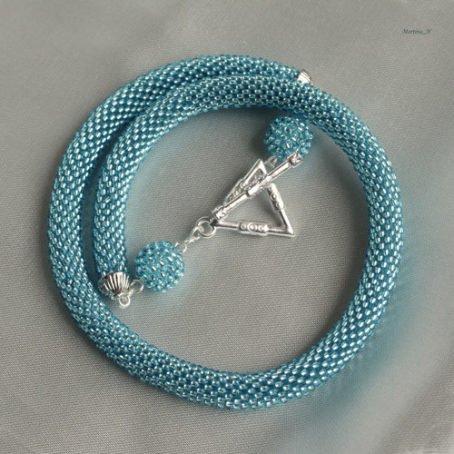 Aquamarine...náhrdelník — foto 3