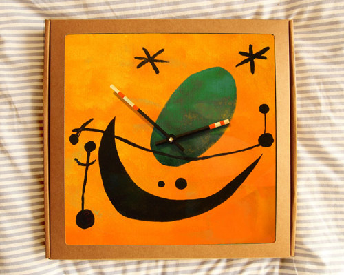 Keramické hodiny 33x33cm - Miró — foto 2