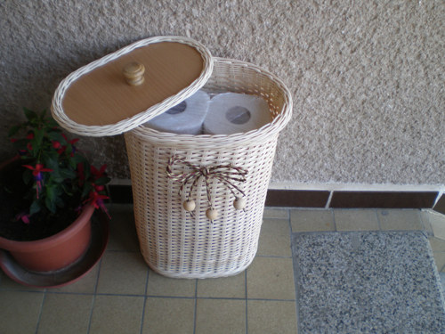 Oválný koš s víkem — foto 2