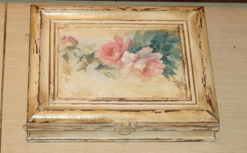 Skřínka na klíče shabby chic — foto 3