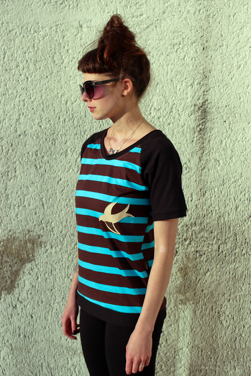 Tričko SWALLOW stripes — foto 2