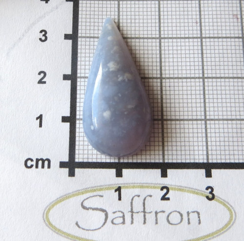Modrý chalcedon Turecko, kabošon č.1 — foto 2