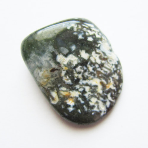 Achát mechový, 22x18x7 mm — foto 3