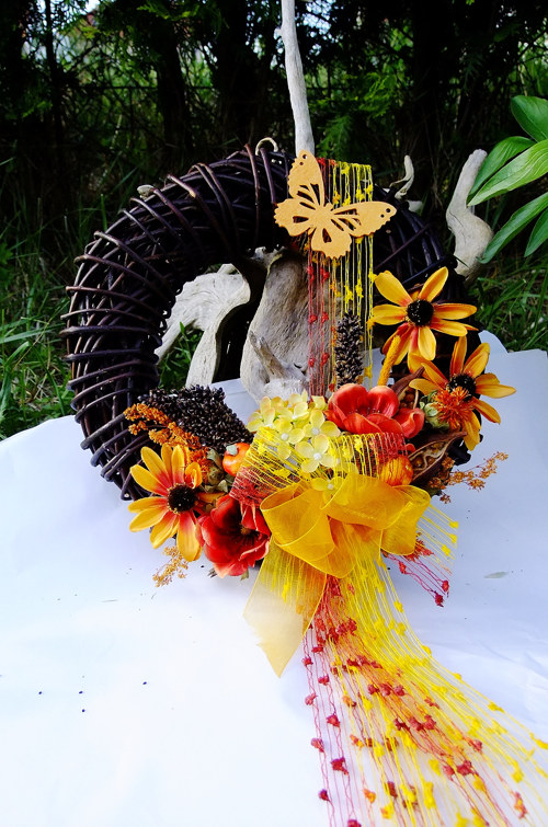 Věnec letní - zářivé rudbeckie — foto 2