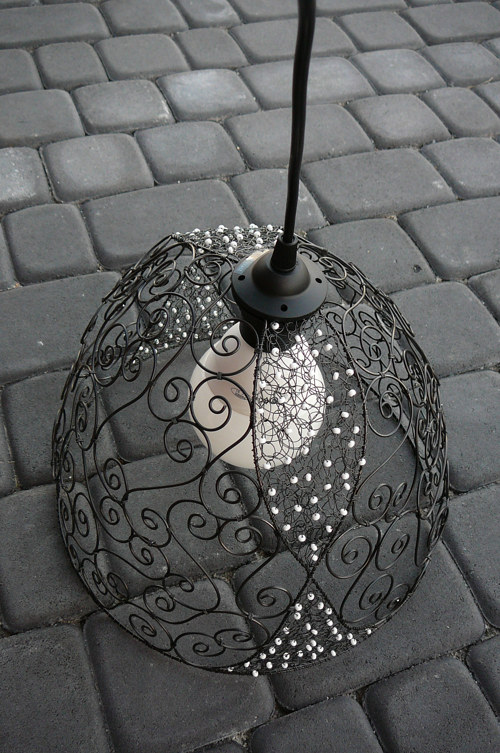 Lustr spirálkový s výpletem — foto 2