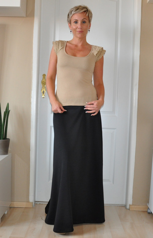 Černá maxi sukně — foto 3
