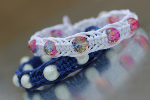 Sladký letní sen.. Náramek macramé — foto 3