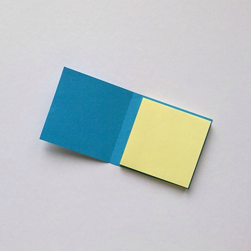 Bloček střední -Motýl - modrý (Post-it) — foto 2