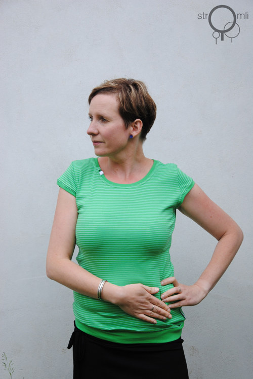 Zelené pruhované, vel. XS — foto 2