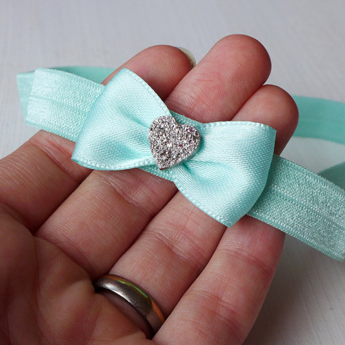 Čelenka pro newborn - mentolová — foto 3