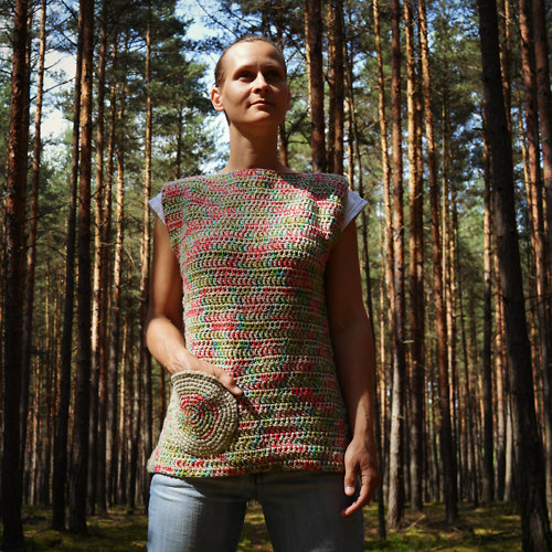 Háčkovaná vesta s kapsou — foto 6